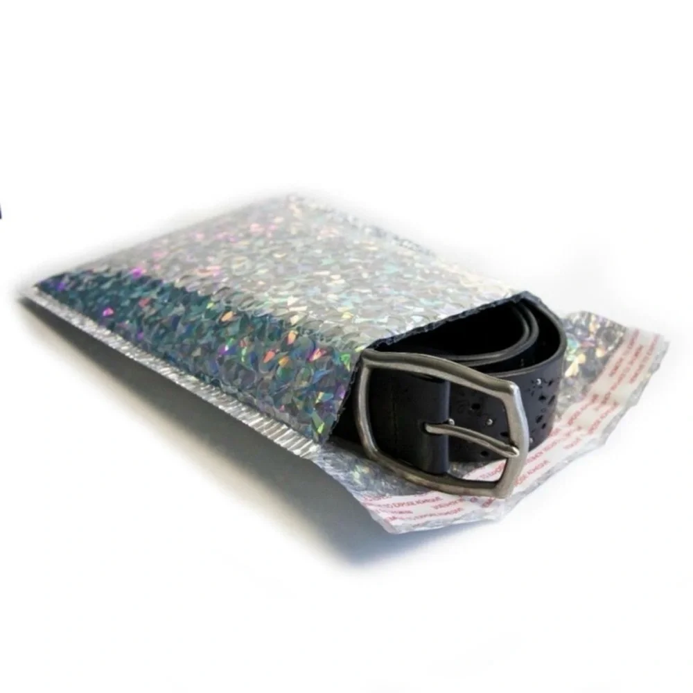 50 Holographic iridescent bubble mailers envelopes sparkly padded shipping bags